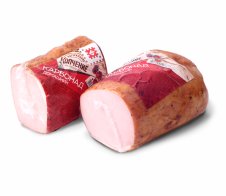 Продукт свиной карбонад «Домашний Люкс», к/в, в/у, порц., 1 кг  Брестский МК  